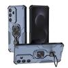 KEYSION Shockproof Armor Case for Samsung A17 5G Silicone+PC Upright Metal Live Ring Stand Phone Back Cover for Galaxy S25 FE 5G