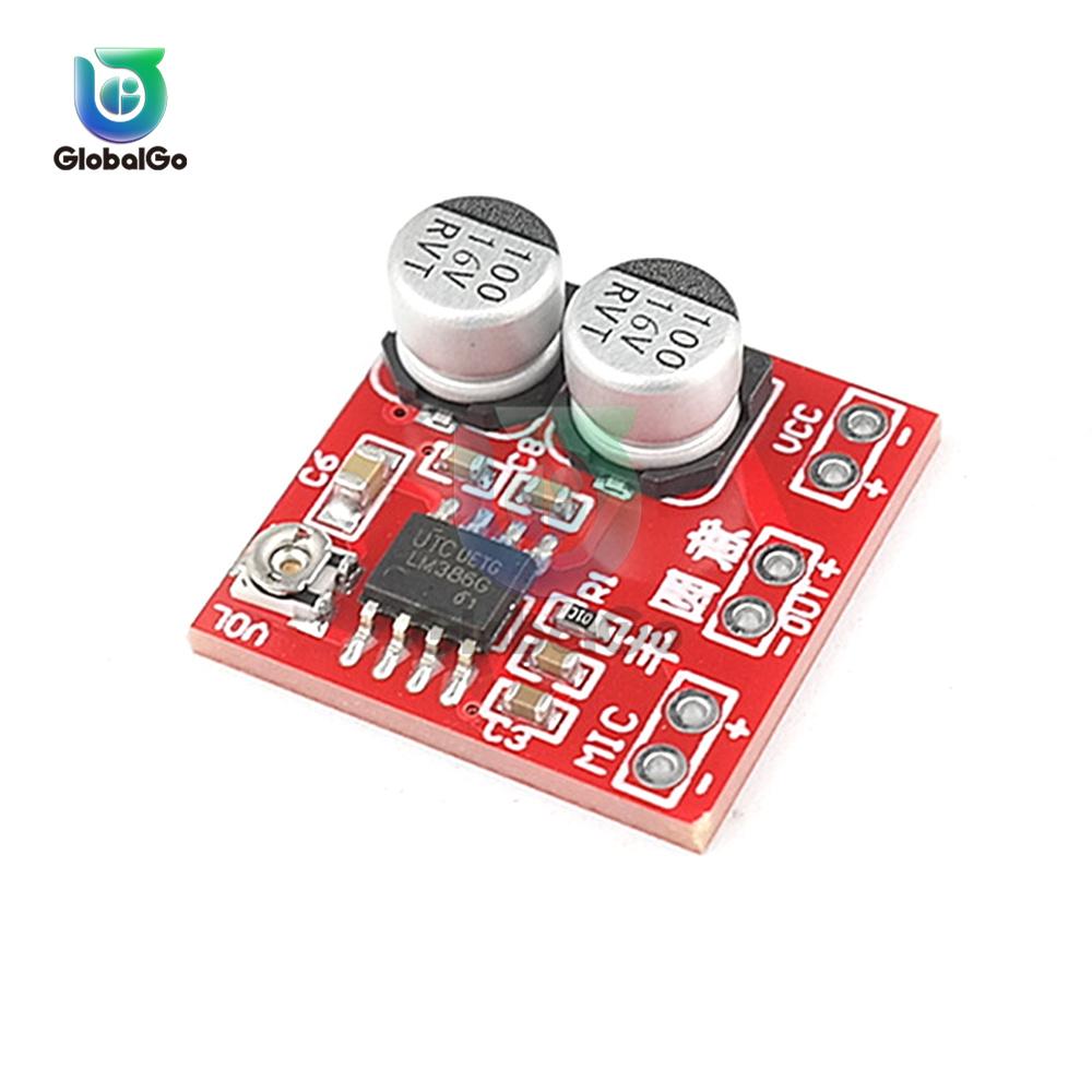 LM386 DC4-12V Electret Microphone Amplifier Board Microphone Pickup Module Can Drive Earphones And Small Power Speakers