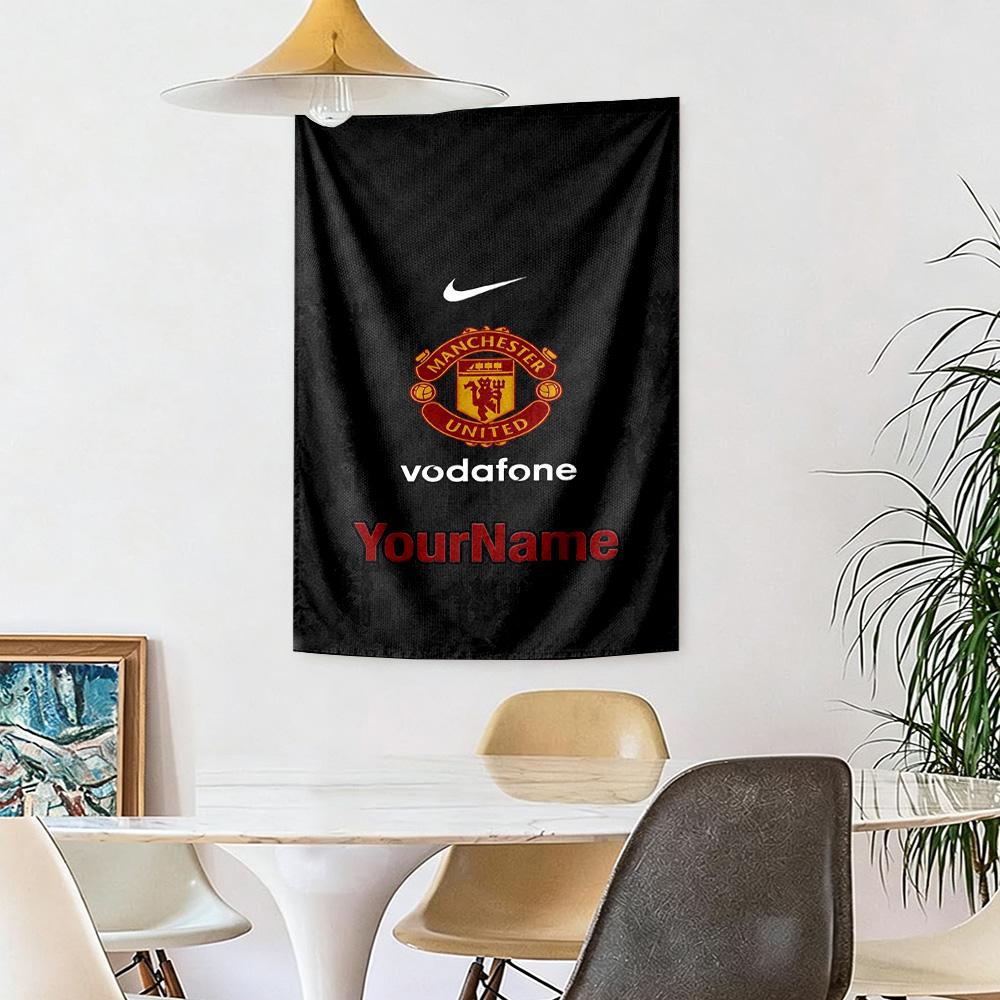 Manchester Custom Ditt Navn Vægdekoration Vægtæppe Kunst Til Kæledyr Mindesmærke Fødselsdag Bryllupsfest Baggrund Familiegave