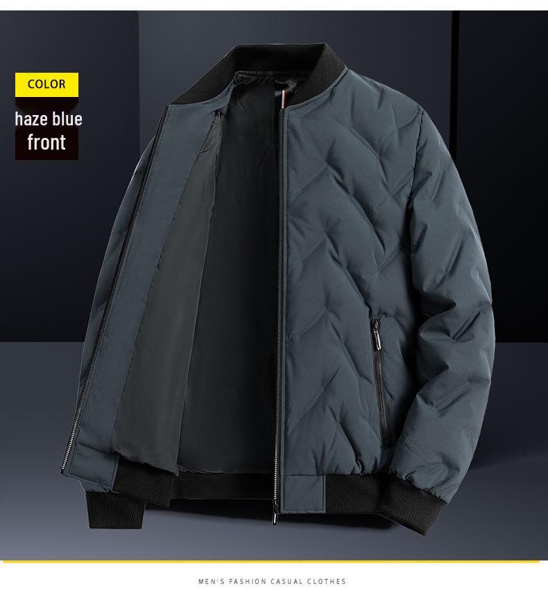 Men's Lightweight Warm Duck Down Baseball Jacket - Autumn & Winter Style