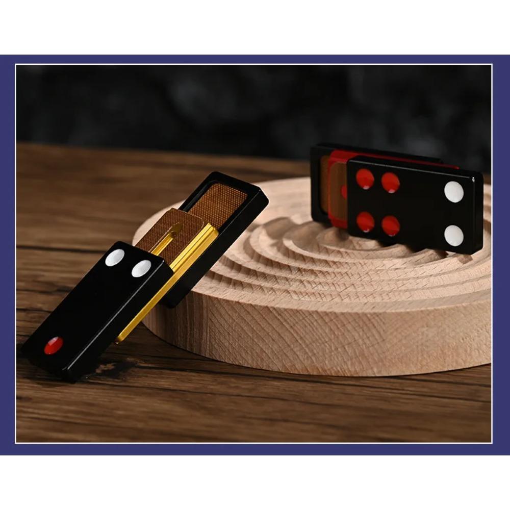 Magnetic Push Card Mechanical Slider Three Layers Pushing Plate Coin EDC Alloy Stress Relief Toy AntiStress Fidget Decompression