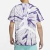 Jordan T-shirt męski z krótkim rękawem, luźny splot, nadruk tie-dye, fioletowy jasny DQ3903-102