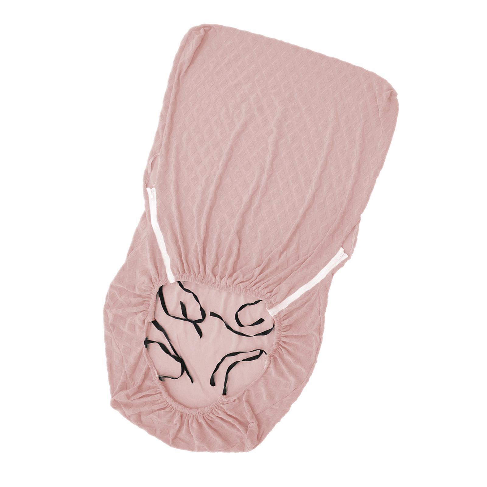 Эластичный чехол на деревянное кресло-качалку Стильный и декоративный аксессуар для стула светло-розовый 1070₽