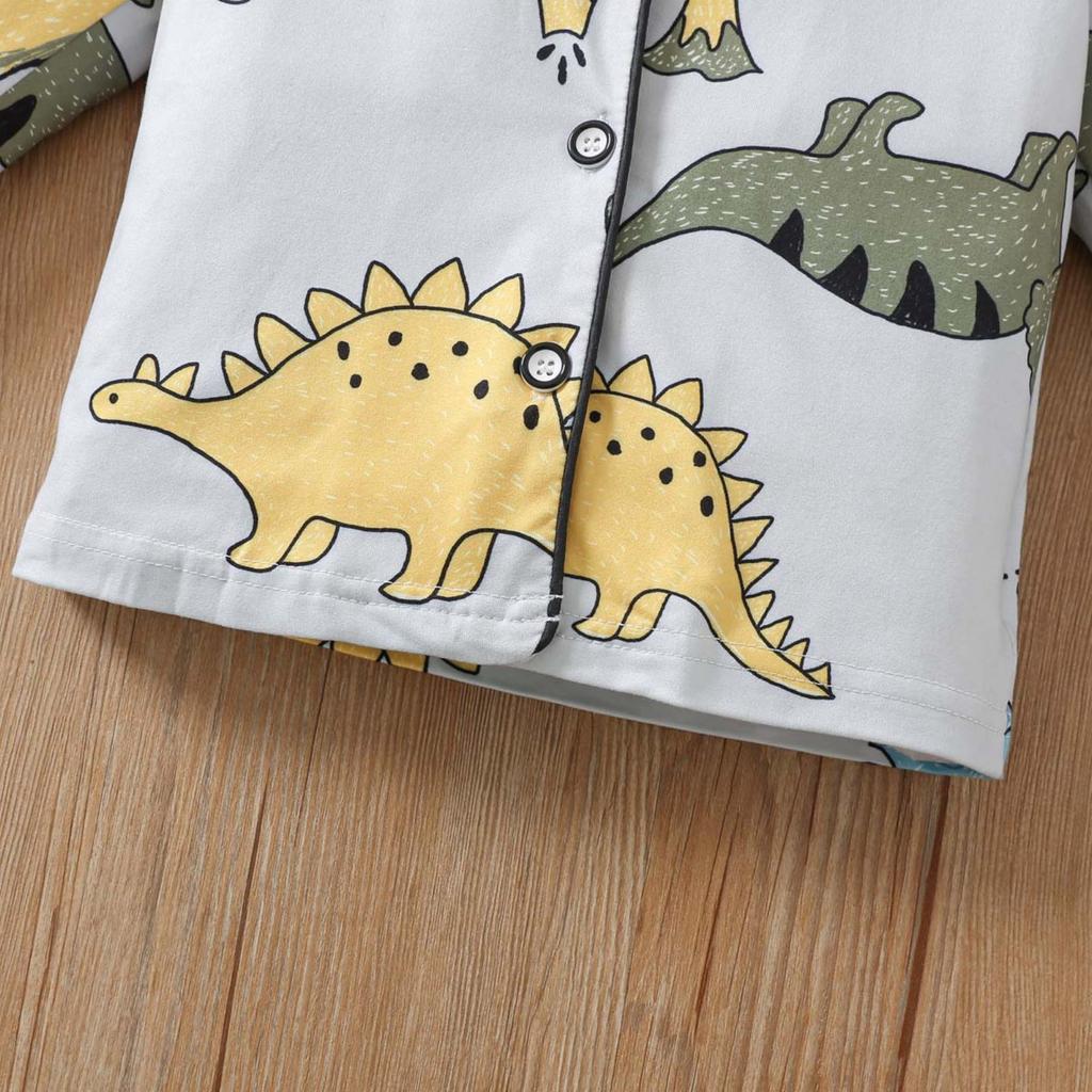 Kids' Casual Minimalist Loungewear Long-Sleeve Set