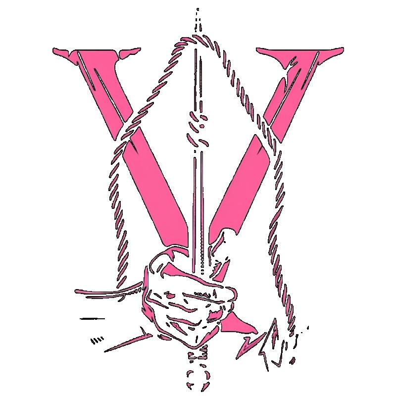 Oversized T Shirt Black Pink V Letter And Hand Graphic Print Casual Streetwear Fashion Top For Women