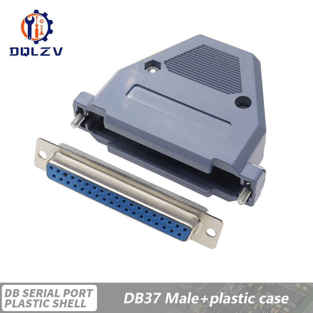 DB15 DB25 DB9 DB37 Parallel Serial Port Fmale/Male Solder Connector+Plastic Assemble Shell Cover 37 9 15PIN VGA Adapter