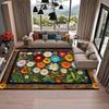 American Style Retro Flower Living Room Carpet Sunflower Decoration Coffee Tables Fluffy Rugs Dining Room Aesthetic Floor Mat