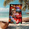 Ultra-Soft Beach Towel with Cars Theme,Ideal for Pool - Camping, Diving - Perfect Travel Essential, Vibrant Beach Towel.
