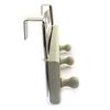 Les Trésors De Lily [N2695] - Gray 'Bistrot' Wooden Coat Hook (3 Hooks)