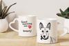 Basenji, African bush dog, Congo dog - cup with a dog, adorable cup with a heart-shaped handle, universal gift from the Art-Dog brand