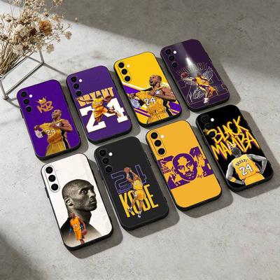 Coque de téléphone K-Kobe B-Bryant 24 Pour Samsung Galaxy A91,80,73,72 ,71,53,52,32 ,31,22,21s,20, Coque Noire Souple