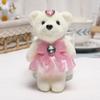10PCS/SET 11CM Decoration Doll Toy Plush Animal Cartoon Valentine's Day Bear Plush Doll Kid Toys Small Bear Doll ZPG