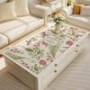 American Floral Heat-Resistant Dining Table Mat - Oil-Proof, Waterproof Leather Tablecloth for Desktop Protection