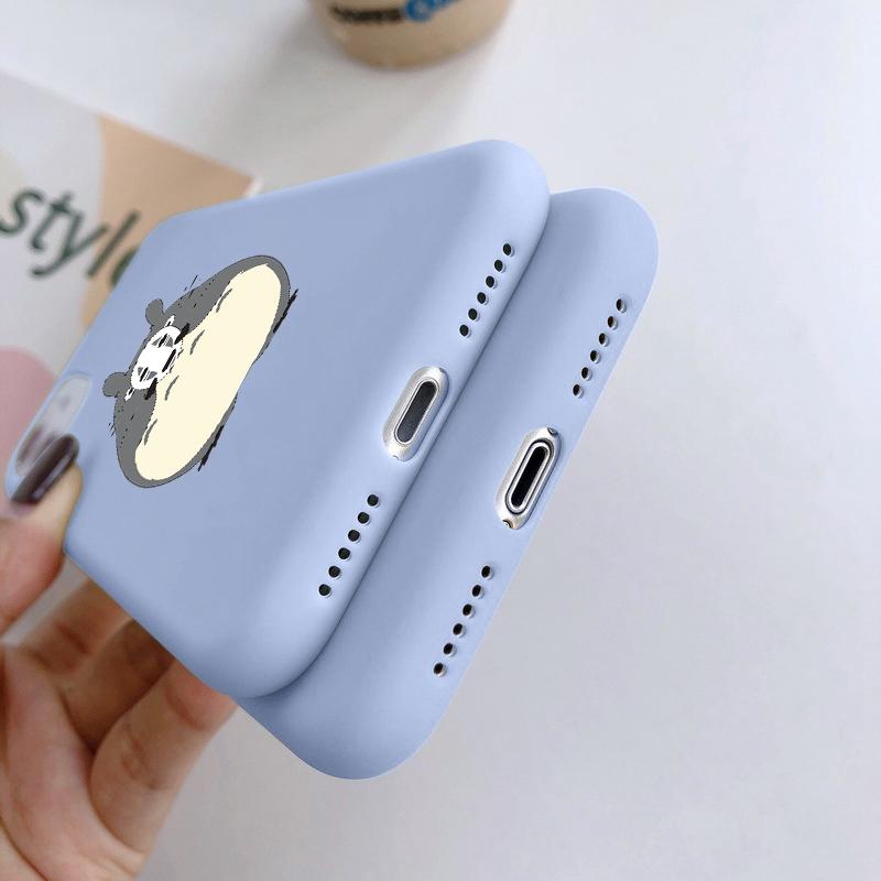 Totoro Anime Phone Case For iPhone Samsung A55 S24 FE S25 M35 A16 Xiaomi Redmi Note 13Pro 14C Huawei Honor Realme Shockproof Anti-Scratch Matte Cover