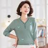 Pastel 2025 Autumn Women's Lace Collar Long-Sleeve Knit Top