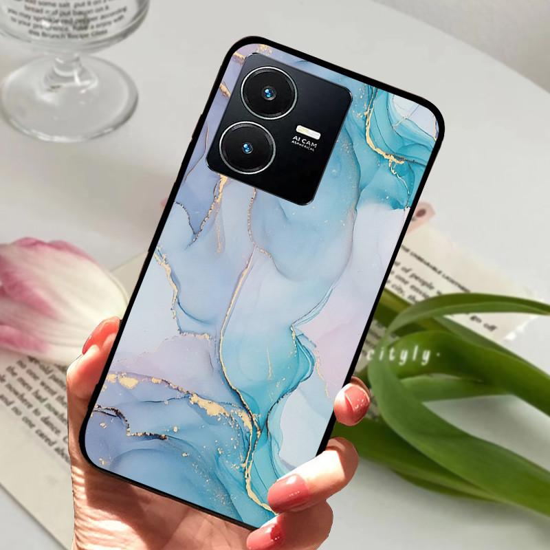 Pro Vivo Y22S 2022 Pouzdro Nárazuvzdorné Měkké TPU Silikonové Kryt Telefonu Pro Vivo Y22 Y 22 V2207 Y22S V2206 Funda Capa Kreslený Vivoy22