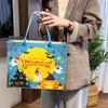 Large Capacity Trick or Treat Bag Fabric Pumpkin Storage Bag Halloween Felt Handbag  Female