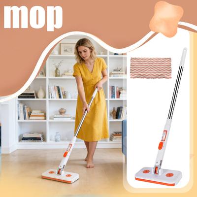 Clip-Mopp, Wischmopp ohne Ausspülen, Einweg, Nass- und Trockenreinigung, Faulenzer-Mopp, Mit arretierbarem Moppkopf, Geeignet für Böden, Fugen und Ecken.
