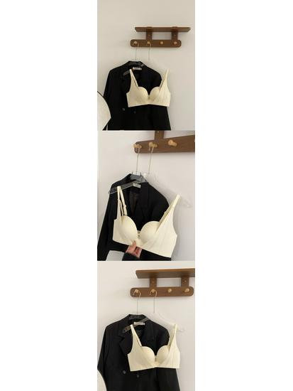 Minimalistischer japanischer nahtloser Push-Up-BH für kleine Oberweiten - Bügellos, Seitenstütze, Anti-Hänge-Effekt, reines sexy Design