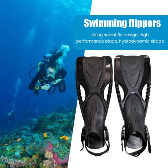 1 para płetw do pływania dla dorosłych mężczyzn i kobiet do nurkowania z rurką płetwy do pływania regulowane klamry otwarta pięta rozmiar podróżny elastyczne krótkie płetwy do pływania