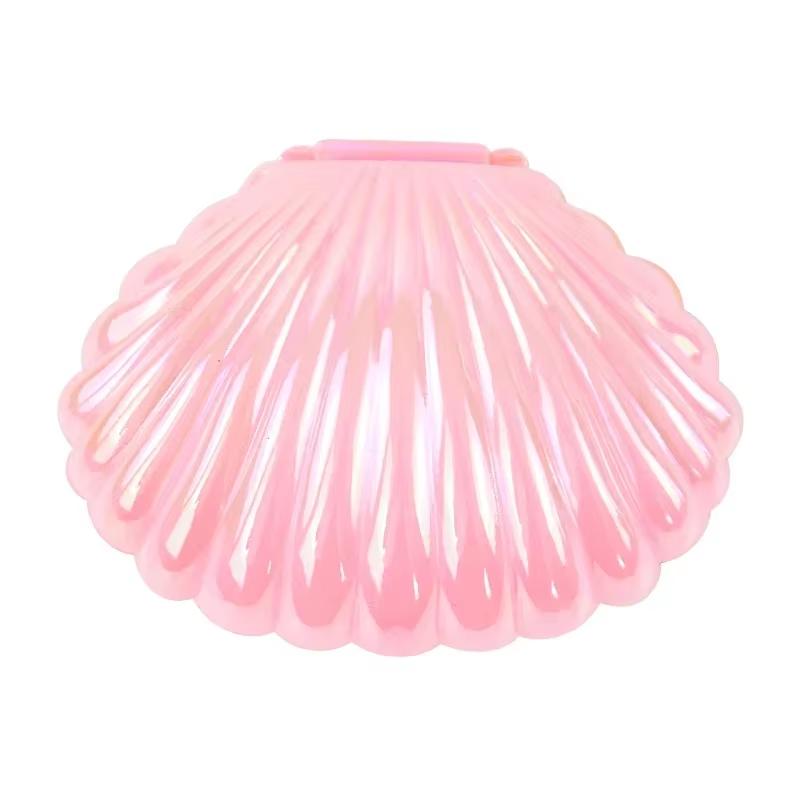 10pcs Plastic Shell Candy Boxes Sparkling Shells Gift Box Baby Shower Snack Jewels Packaging Mermaid Birthday Party Decoration