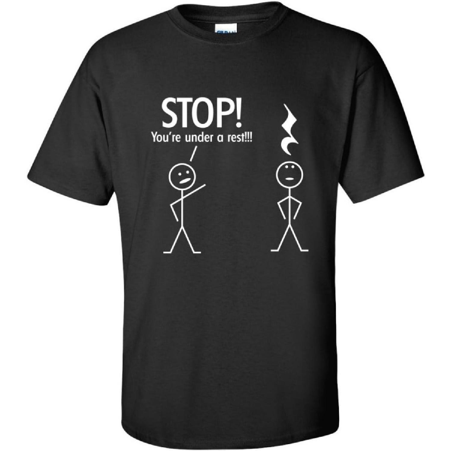 

Stop You re Under A Rest Police Music Humor Graphic Novelty Funny T Shirt XXXXXL різнокольоровий
