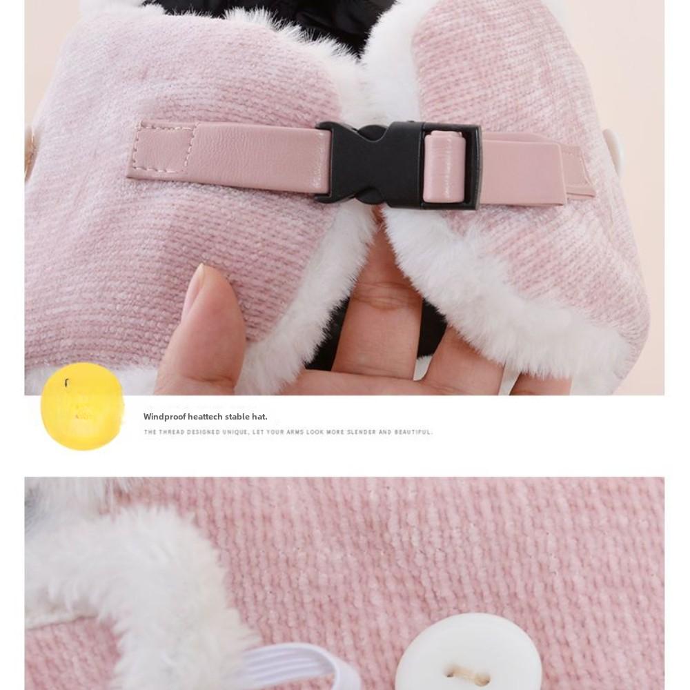 Mütze Winter Damen Neu Cartoon Lei Feng Mütze Koreanische Version Niedlich Warm Baumwollmütze Outdoor Radfahren Winddicht Lei Feng Mütze Damen