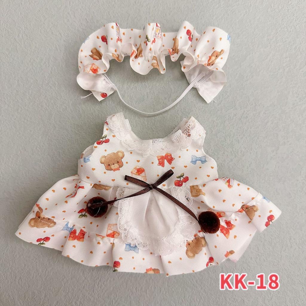 20cm Cotton Doll Clothing, Cute and Sweet Lolita Dress, 20cm Doll Dress-up Clothes
