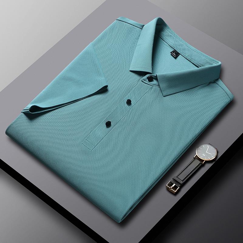 2026 Summer New Polo Shirt Men 3 Buttons Casual Work T Shirts Quick Dry Short Sleeve Golf Shirt High Quality Plus Size