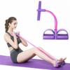 4-Tube Abdominal Core Trainer with Resistance Rope – Home Fitness Equipment for Women, Yoga & Full-Body Workout