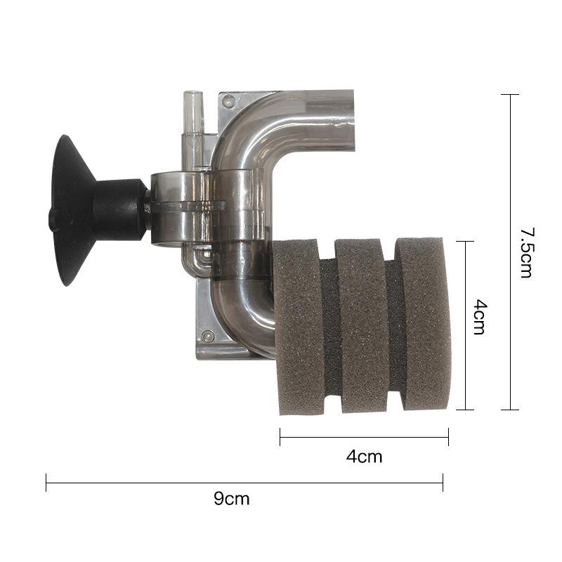 Mini-Aquarium Schwammfilter Biologischer Wasserreiniger Sauerstoffanreicherung Fischbehälterfilter Für Kleine Becken