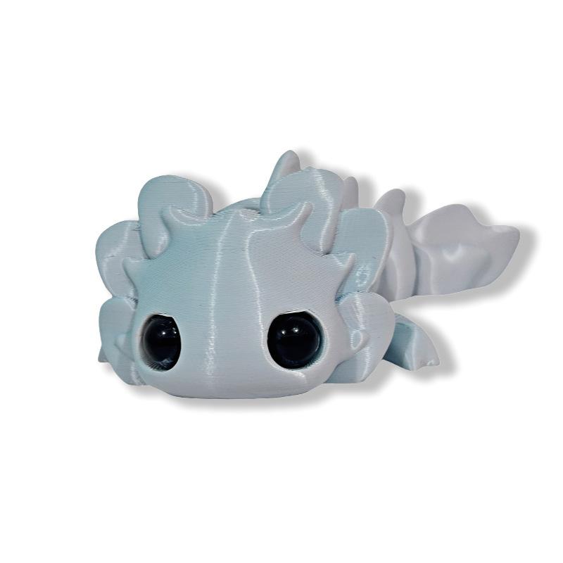 3D-printed Small Animal Set Joint Cute Salamander Baby 3d Printed Animals for Home Office Craft Printed Figures Christmas Gifts