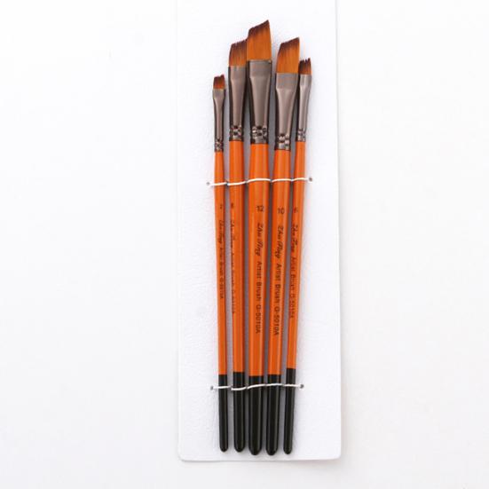 5Pcs Artist Nylon Hair Paint Brushes Acrylic Watercolor Oil Painting Pen
