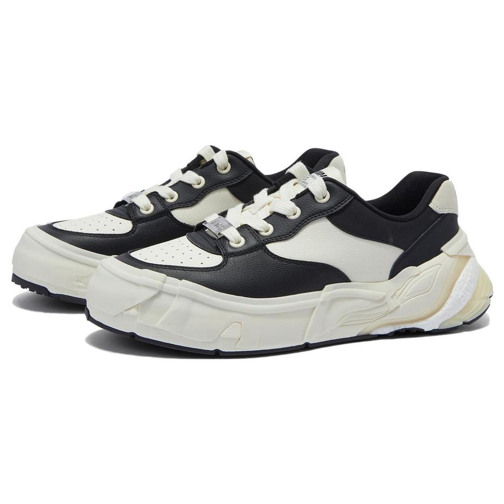 Li Ning Wuji BR Slip Resistant Cushioning Low top Skateboard Shoes Men's Black AZGT083-3