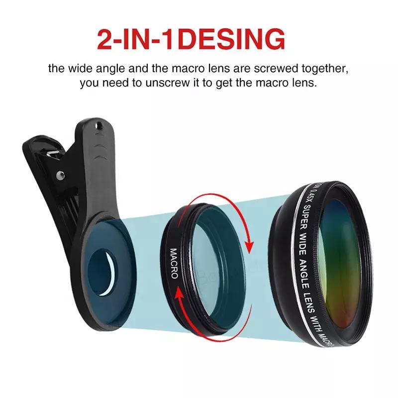 Universal Mobile Phone Rose Gold Silver Aluminum Alloy lens
