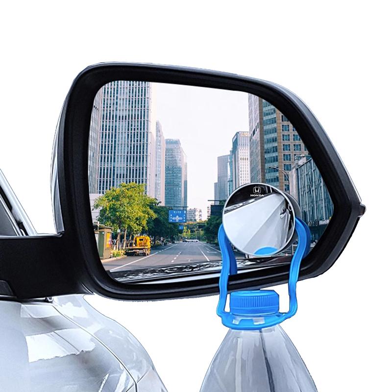 2Pcs 360 Degree Car Blind Spot Rear View Mirror Wide Angle Adjustable For Honda Fit Mugen Insight Type S R VTEC DOHC Modulo Vezel Legend RR Si