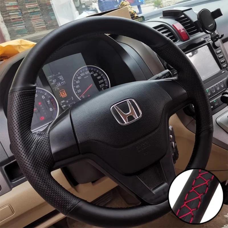 VZH5 DIY Car Steering Wheel Cover Artificial Leather Non-slip For Honda CR-V CRV 2007 2008 2009 2010 2011 Car Interior Accessories