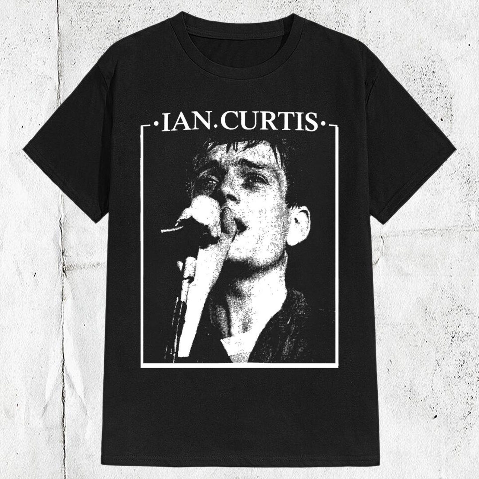 Ian Curtis T shirt Vintage Style | Post Punk Joy Division Inspired Graphic Tee | Dark Wave Alternative Unisex Shirt XL