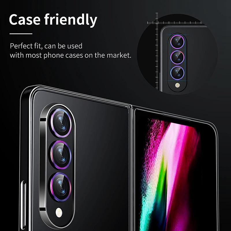 Metal Lens Ring For Samsung Galaxy Z Fold 6 4 5 Camera Protector Protective Glass Back Lens Cap Cover Case for Z Fold5 Fold4