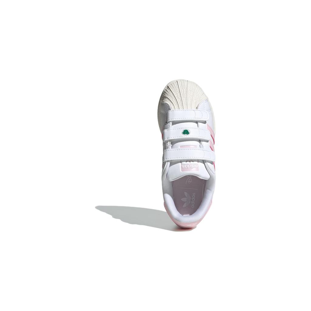 Adidas Originals Superstar Breathable Comfortable Durable Low-Top Kids Skate Shoes Pink Kids Sneaker IE8250