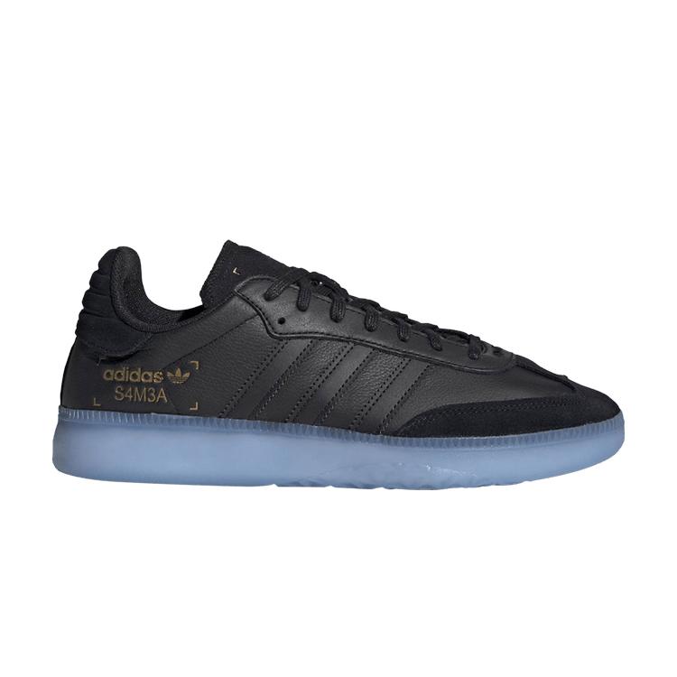 

Кроссовки унисекс adidas Samba RM Black Shock Cyan Core-Black Gold-Metallic BD7476