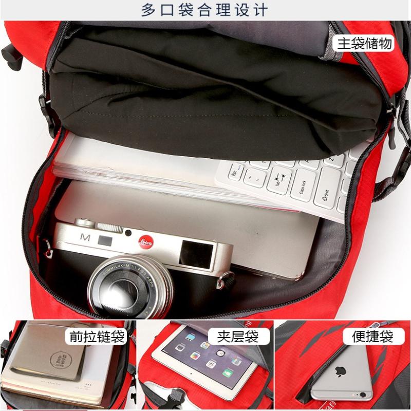 1Pc Outdoor Hiking Hiking Bag Women's Light Waterproof Business Unisex Commuter Backpack Men's Climbing 40L Schoolbag Men