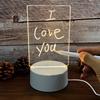 Note Board LED Night USB Message Board Warm Light With Pen For Gift Decor
