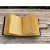 Vintage Gothic Raven Leather Journal - Dark Academia Gift, Writing Diary, Wiccan Grimoire Book Of shadows