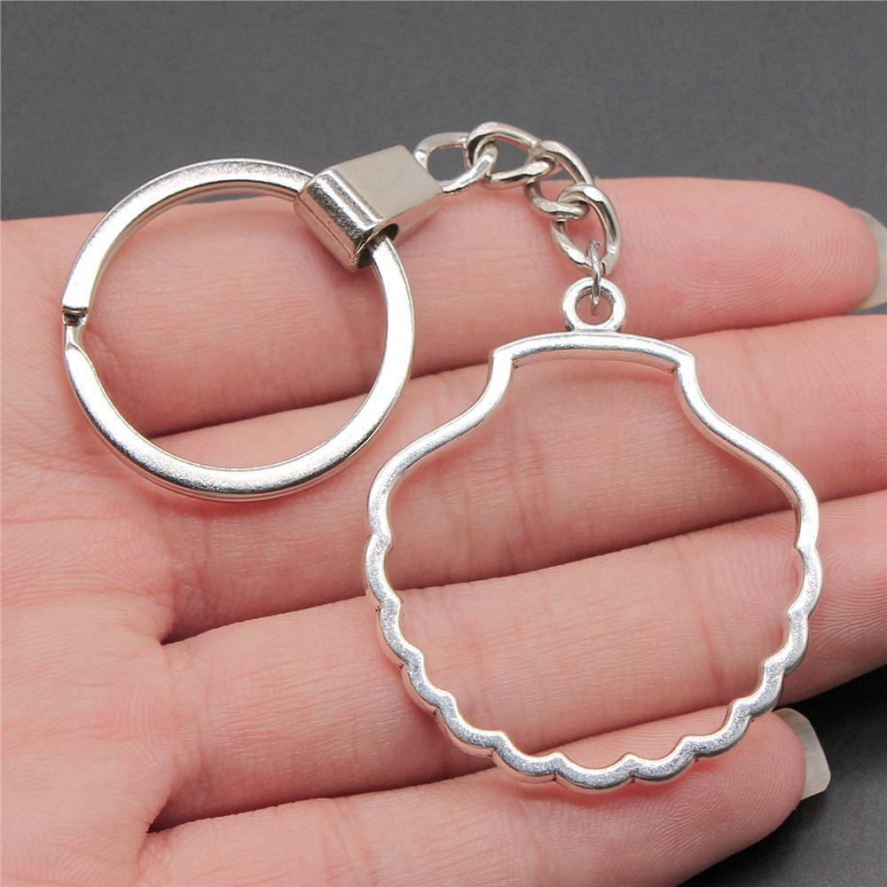 Marine Life Turtle Ocean Creature Pendant Antique Bronze Metal Keychain with 30mm Ring for Men Fashion Gift