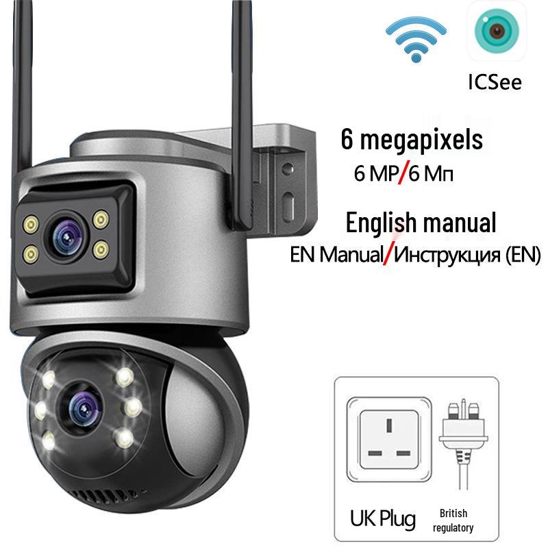 Dual Lens ICsee Wireless PTZ Surveillance Camera
