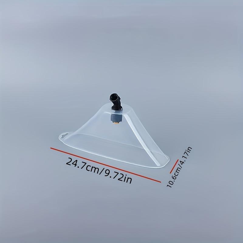 2 шт. Прозорий сільськогосподарський розпилювач з однією головкою, віялоподібний дизайн, легкий в установці, підходить для насадки на садовий шланг для газону