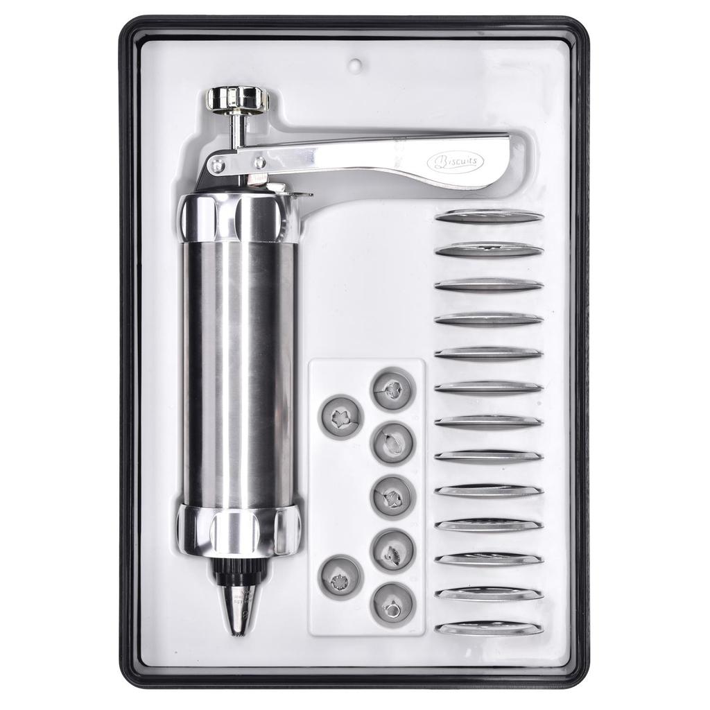Professional Cookie & Decoration Maker with 21 Nozzles, DUKA
