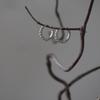 French Retro INS Style Commuting Earrings: Gold & Silver Titanium Steel with Small Round Beads
