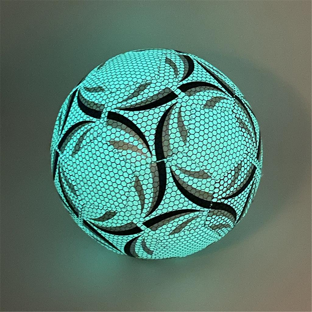 Size 5 Glowing Soccer Ball, Durable Football For Competition Training For Indoor And Outdoor
